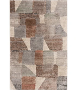 Central Oriental Stonington Almond/Clay Geometric 5ft. x 7ft.6in. Rect. Rug