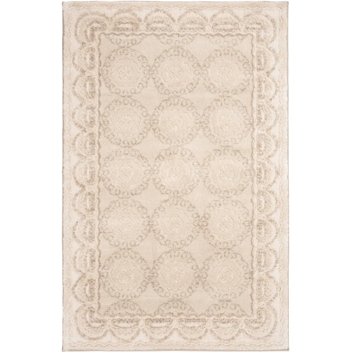 Central Oriental Stonington Coconut/Lace Abstract 7ft.10in. x 9ft.10in. Rect. Rug