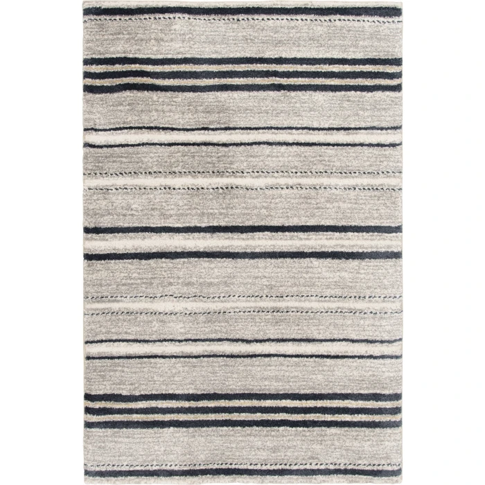 Central Oriental Stonington Coconut/Zinc Stripe 5ft. x 7ft.6in. Rect. Rug