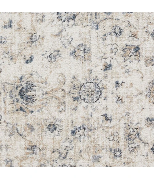 Loomaknoti Kehleigh Adrean Cream/Blue EK008 9 ft. 10 in. X 12 ft. 10 in. Rectangle Rug