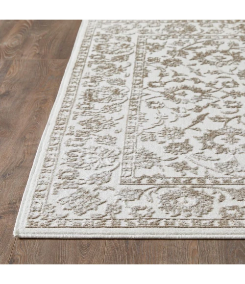 Loomaknoti Aysal Alazah Cream/Beige EAY001 3 ft. 3 in. X 5 ft. 3 in. Rectangle Rug
