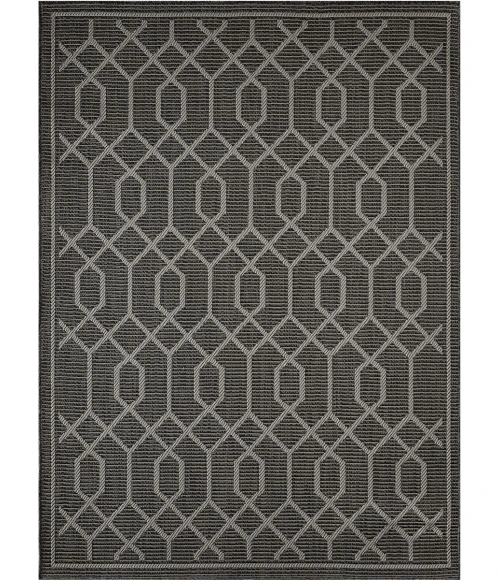 Loomaknoti Breyleigh Chendler Gray/Gray EB001 3 ft. X 5 ft. Rectangle Rug