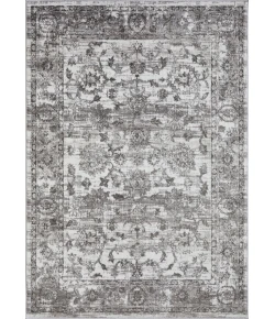 Loomaknoti Rhane Vandian Cream/Gray ER005 5 ft. 3 in. X 7 ft. 3 in. Rectangle Rug