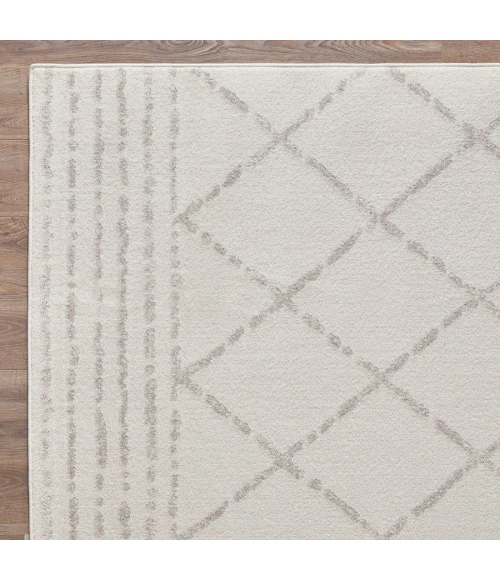 Loomaknoti Kissandrah Bennita Cream/Beige EKI006 4 ft. X 6 ft. Rectangle Rug