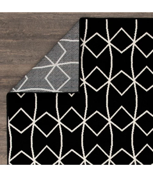 Loomaknoti Tecopa Tamariez Black/White ETR11BLW12 2 ft.  X 6 ft. 7” Rectangle Rug