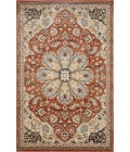 Loomaknoti Malanie Charler Red/Beige EM002 5 ft. 3 in. X 7 ft. 3 in. Rectangle Rug