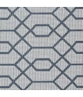 Loomaknoti Breyleigh Chendler Cream/Blue EB001 9 ft. 10 in. X 12 ft. 10 in. Rectangle Rug