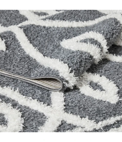 Loomaknoti Vemoa Avonako Blue/Cream EV003 2 ft.  X 6 ft. 7” Rectangle Rug