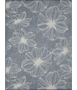 Loomaknoti Breyleigh Cerimia Blue/Cream EB007 5 ft. 3 in. X 7 ft. 3 in. Rectangle Rug