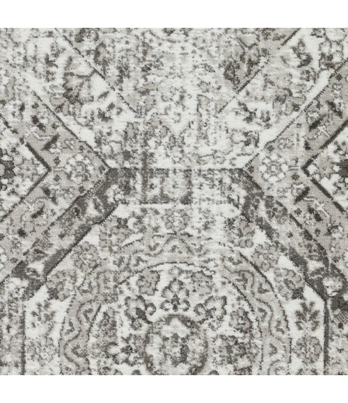 Loomaknoti Rhane Alvezi Gray/Cream ER017 9 ft. 10 in. X 12 ft. 10 in. Rectangle Rug