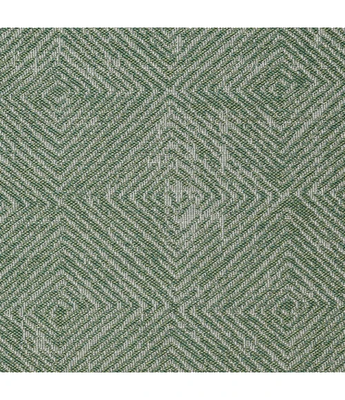 Loomaknoti Breyleigh Carzon Cream/Green EB003 4 ft. X 6 ft. Rectangle Rug