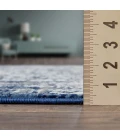 Loomaknoti Aysal Athna Cream/Blue EAY003 4 ft. X 6 ft. Rectangle Rug
