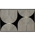 Loomaknoti Tecopa Milburm Black/White ETR05BLW20 3 ft. 3” X 5 ft. 3” Rectangle Rug