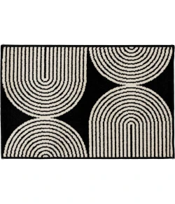 Loomaknoti Tecopa Milburm Black/White ETR05BLW50 4 ft. X 6 ft. Rectangle Rug