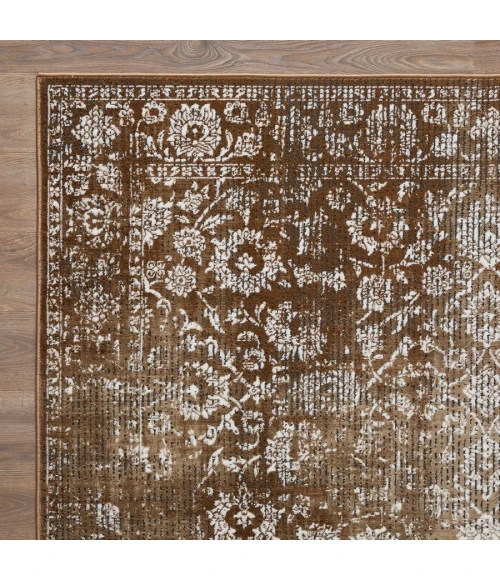 Loomaknoti Aysal Alazah Beige/Brown EAY001 3 ft. 3 in. X 5 ft. 3 in. Rectangle Rug