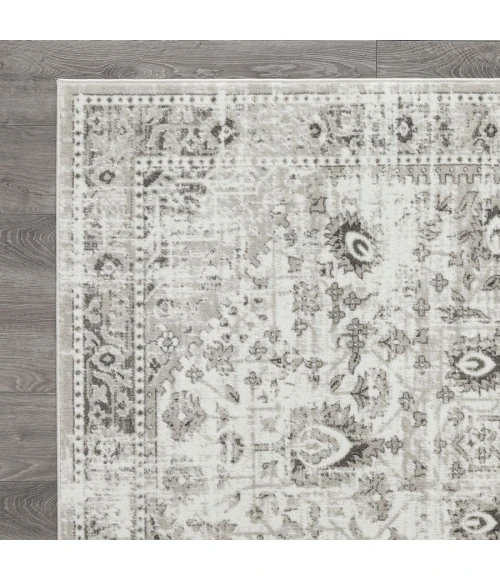 Loomaknoti Rhane Allory Gray/Cream ER014 9 ft. 10 in. X 12 ft. 10 in. Rectangle Rug