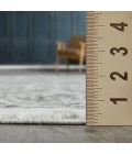 Loomaknoti Rhane Aleckan Gray/Cream ER015 2 ft.  X 3 ft.  Rectangle Rug