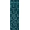 Loomaknoti Tecopa Kaharie Teal/White ETR21TEW12 2 ft. 3 in. X 7 ft. 6 in. Rectangle Rug