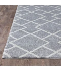 Loomaknoti Kissandrah Bleyana Gray/Cream EKI004 4 ft. X 6 ft. Rectangle Rug