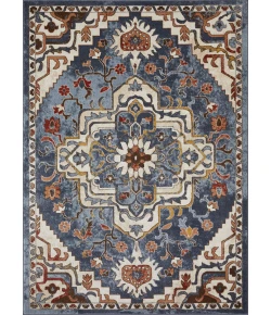 Loomaknoti Alsbrooke Zailorn Blue/Cream EA006 6 ft. 7 in. X 9 ft. 2 in. Rectangle Rug