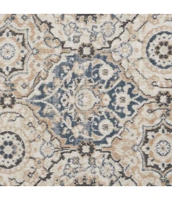 Loomaknoti Kehleigh Dravan Blue/Cream EK001 6 ft. 7 in. X 9 ft. 2 in. Rectangle Rug