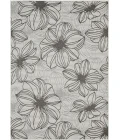 Loomaknoti Breyleigh Cerimia Cream/Gray EB007 5 ft. 3 in. X 7 ft. 3 in. Rectangle Rug