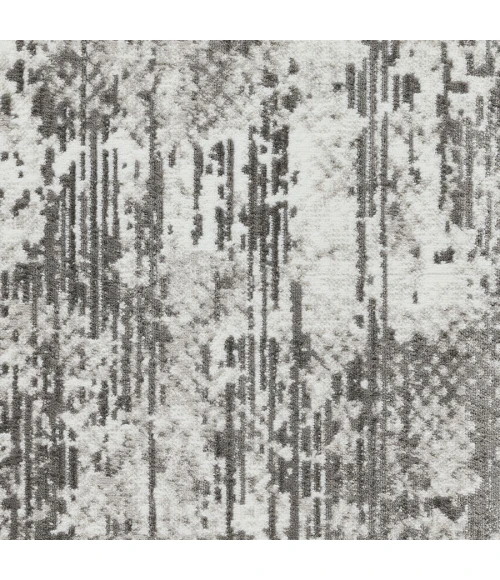 Loomaknoti Rhane Afrey Gray/Cream ER008 7 ft. 10 in. X 9 ft. 10 in. Rectangle Rug