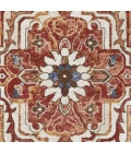 Loomaknoti Alsbrooke Zailorn Orange/Red EA006 9 ft. 10 in. X 12 ft. 10 in. Rectangle Rug