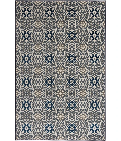 Loomaknoti Tecopa Kidore Blue/White ETR03BWH08 2 ft.  X 3 ft.  Rectangle Rug