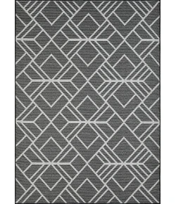 Loomaknoti Breyleigh Charske Gray/Cream EB002 5 ft. 3 in. X 7 ft. 3 in. Rectangle Rug
