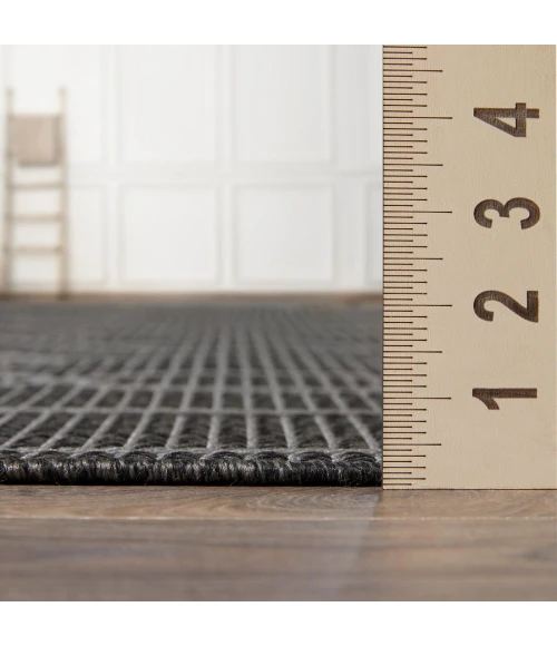 Loomaknoti Breyleigh Chendler Gray/Gray EB001 3 ft. X 5 ft. Rectangle Rug