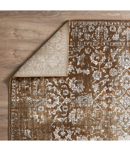 Loomaknoti Aysal Alazah Beige/Brown EAY001 3 ft. 3 in. X 5 ft. 3 in. Rectangle Rug