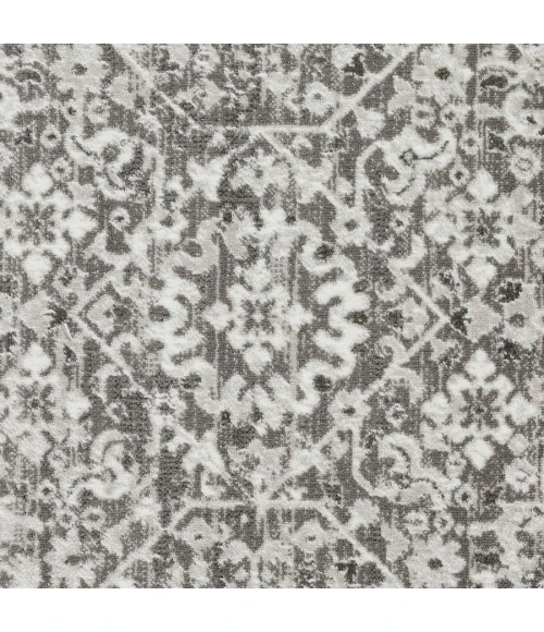 Loomaknoti Rhane Alreka Cream/Gray ER022 2 ft.  X 6 ft. 7” Rectangle Rug