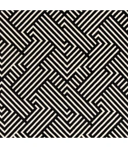 Loomaknoti Tecopa Trenten Black/White ETR12BLW85 9 ft. 10 in. X 12 ft. 10 in. Rectangle Rug