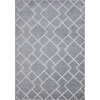 Loomaknoti Kissandrah Bleyana Gray/Cream EKI004 5 ft. 3 in. X 7 ft. 3 in. Rectangle Rug