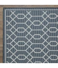 Loomaknoti Breyleigh Chendler Blue/Cream EB001 4 ft. X 6 ft. Rectangle Rug