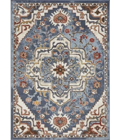 Loomaknoti Alsbrooke Zailorn Blue/Cream EA006 3 ft. 3 in. X 5 ft. 3 in. Rectangle Rug