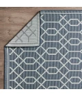 Loomaknoti Breyleigh Chendler Blue/Cream EB001 4 ft. X 6 ft. Rectangle Rug