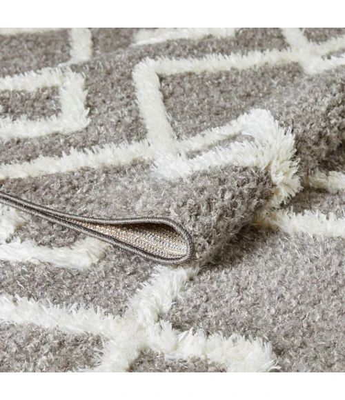 Loomaknoti Vemoa Adeta Gray/Cream EV001 4 ft.  X 6 ft.  Rectangle Rug