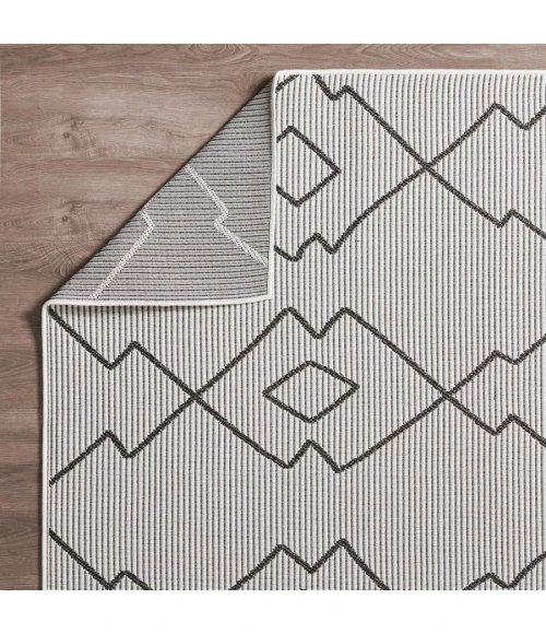 Loomaknoti Breyleigh Culton Cream/Gray EB006 3 ft. X 5 ft. Rectangle Rug