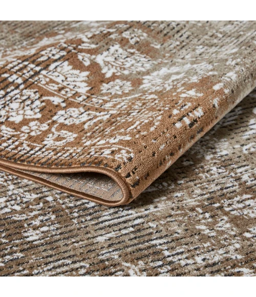 Loomaknoti Aysal Alazah Beige/Brown EAY001 3 ft. 3 in. X 5 ft. 3 in. Rectangle Rug