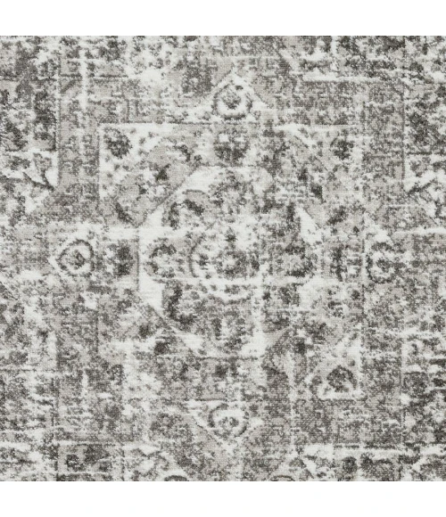 Loomaknoti Rhane Andallie Gray/Cream ER016 3 ft. 3” X 5 ft. 3” Rectangle Rug