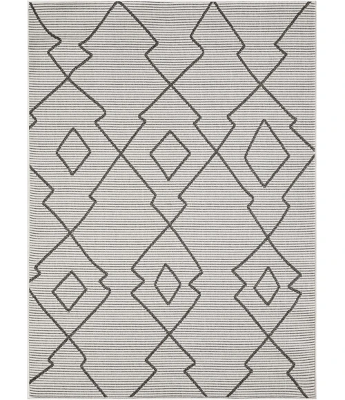 Loomaknoti Breyleigh Culton Cream/Gray EB006 3 ft. X 5 ft. Rectangle Rug