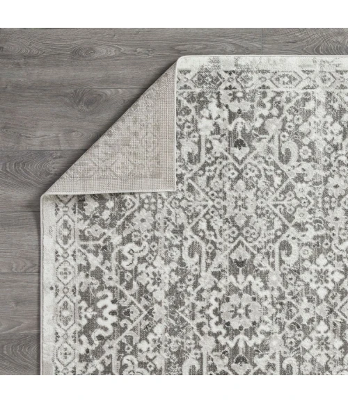 Loomaknoti Rhane Alreka Cream/Gray ER022 2 ft.  X 6 ft. 7” Rectangle Rug