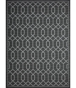 Loomaknoti Breyleigh Chendler Gray/Gray EB001 6 ft. 7 in. X 9 ft. 2 in. Rectangle Rug