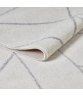 Loomaknoti Kissandrah Bixelm Cream/Gray EKI002 3 ft. 3 in. X 5 ft. 3 in. Rectangle Rug