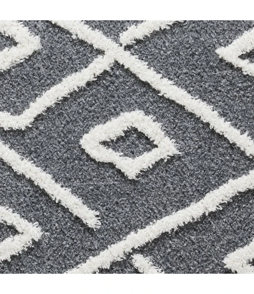 Loomaknoti Vemoa Avonako Blue/Cream EV003 2 ft.  X 6 ft. 7” Rectangle Rug