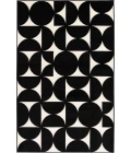 Loomaknoti Tecopa Sevella Black/White ETR07BLW85 9 ft. 10 in. X 12 ft. 10 in. Rectangle Rug