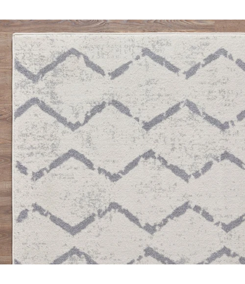 Loomaknoti Kissandrah Brynder Cream/Gray EKI001 2 ft. X 3 ft. Rectangle Rug