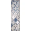 Central Oriental Fontana Parlan Gray Area Rug 2 ft. 2 in. X 7 ft. 6 in. Rectangle